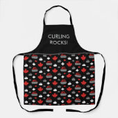 Tablier Apron des rochers de curling du Canada (Recto)