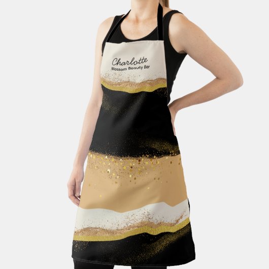 Tablier Apron d'expert en esthétique de la poussière d'or (Insitu)