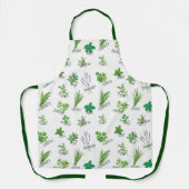Tablier Apron d'herbe d'aquarelle (Recto)