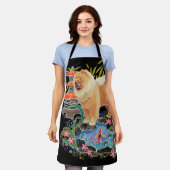 Tablier Apron d'impression TOUT-EN-DESSUS SONGMAO Chow (Porté)