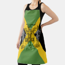 Apron d'impression tout-en-un jamaïcain