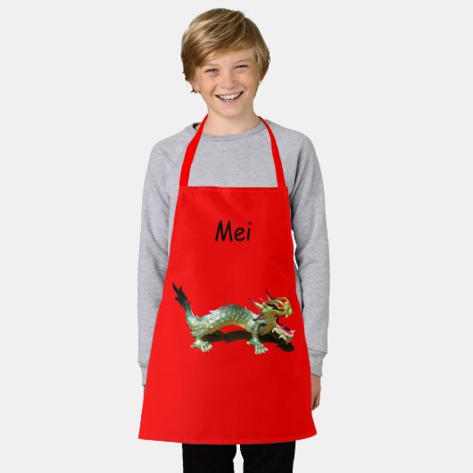 Tablier Apron - Dragon chinois (Porté)