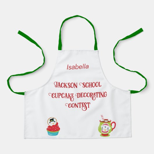 Tablier Apron du concours de décoration de cupcake de l'éc (Recto)