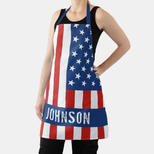 Tablier Apron du nom du drapeau américain (Insitu)