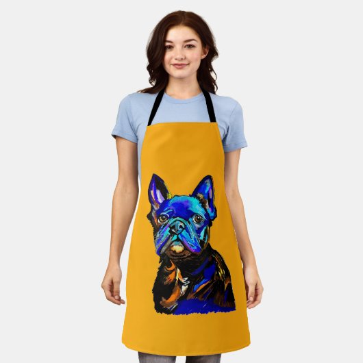 Tablier Apron français de Bulldog (Porté)