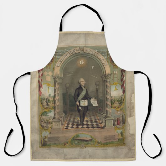 Tablier Apron - George Washington comme Freemason (Recto)