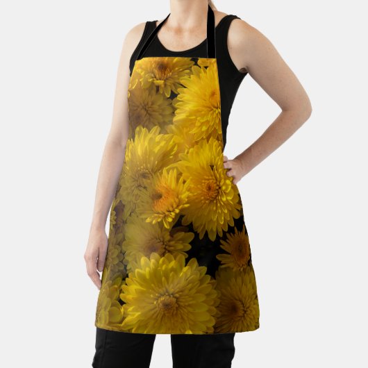Tablier Apron Golden Mums (Insitu)