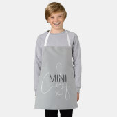 Tablier Apron Gris Mini Chef (Porté)