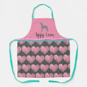 Tablier Apron Grise Italien, Cadeau Iggy, Apron Chien (Recto)