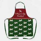 Tablier Apron Grise Italien, Cadeau Iggy, Apron Chien (Recto)