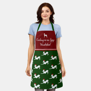 Tablier Apron Grise Italien, Cadeau Iggy, Apron Chien