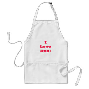 Tablier Apron I Love Red