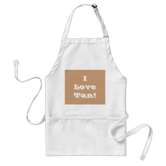 Tablier Apron I Love Tan (Devant)