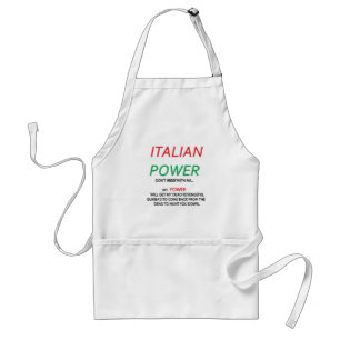 TABLIER APRON ITALIEN DANS LA COULEUR ITALIENNE DU DRAPEAU