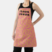 Tablier Apron jaune rose psychédélique de puissance de la (Insitu)