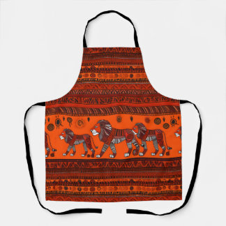 Tablier Apron Lions africain élégant contemporain
