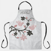 Tablier Apron Lovebirds rose (Recto)