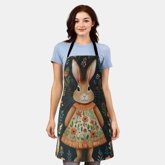Tablier Apron magique Bunny Springtime (Porté)