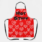 Tablier Apron Mazes de la Saint-Valentin blanche (Recto)