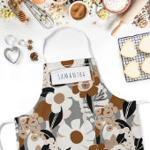 Tablier Apron moderne moderne du milieu du siècle rétro No