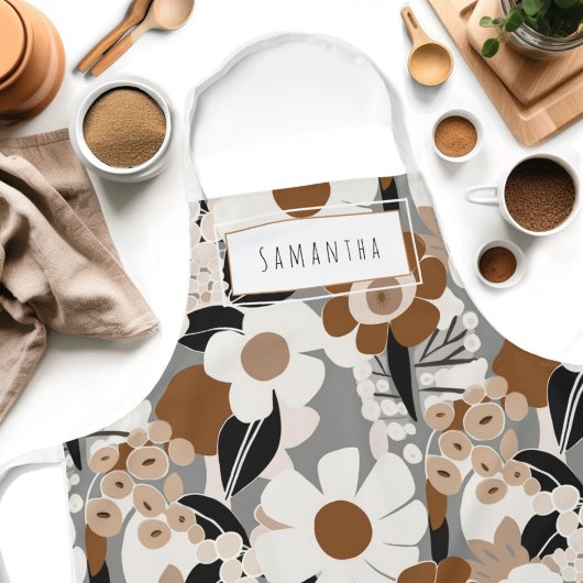 Tablier Apron moderne moderne du milieu du siècle rétro No