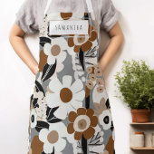 Tablier Apron moderne moderne du milieu du siècle rétro No