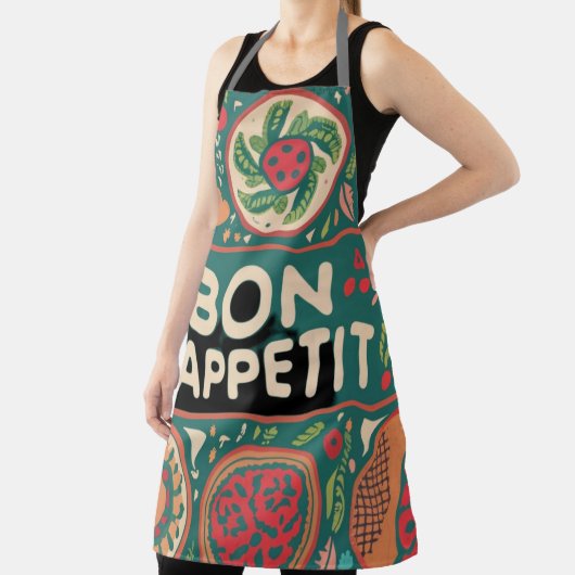 Tablier Apron, motif, bon appétit (Insitu)