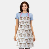 Tablier Apron Motif Cute Owl (Porté)
