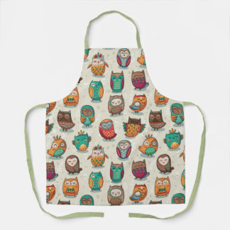 Tablier Apron Motif Cute Owl