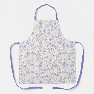 Tablier Apron Motif de gribouillis citron