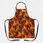 Tablier Apron Motif incendie et flamme (Recto)