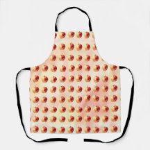 Apron Motif rustique Apple Watercolor