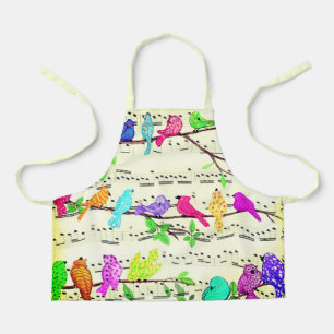 Tablier Apron Musical Birds