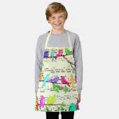 Tablier Apron Musical Birds (Porté)