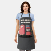 Tablier Apron My Grill My Rules (Porté)