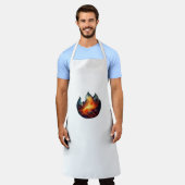Tablier Apron - Oeuvres d'art Flames (Porté)
