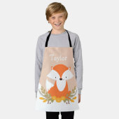 Tablier Apron Personnalisé Cute Woodland Fox Kids (Porté)