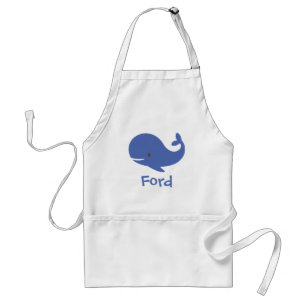 Tablier Apron personnalisé de la baleine bleue