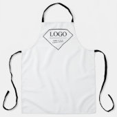 Tablier Apron Pour Femmes Blanches Avec Logo Créez Votre P (Recto)