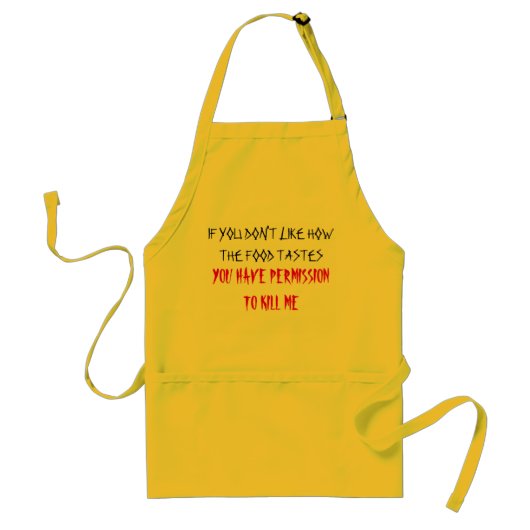 Tablier apron pour les chefs confiants ou instables (Devant)
