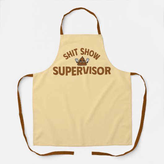 Tablier Apron Shhh Show Supervisor Funny Cooking  (Recto)