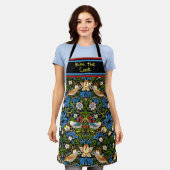 Tablier APRON - Thief aux fraises par Wm. Morris + Monogra (Porté)