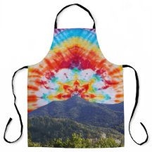 Apron Tie Dye Mt Tamalpais Sky Design