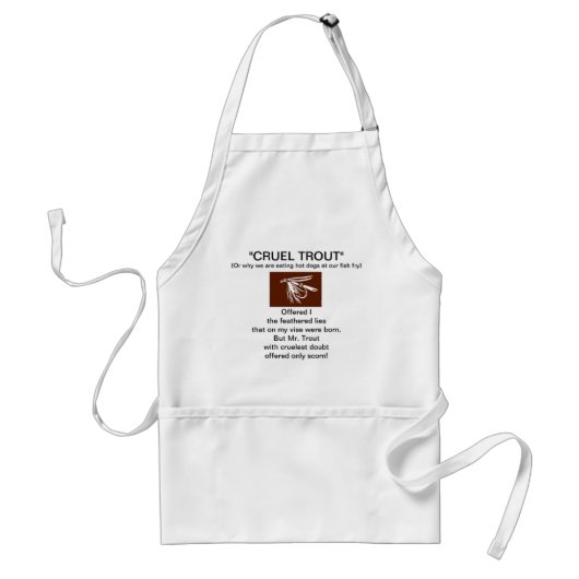 Tablier Apron "Truite mouillée Brown" (Devant)