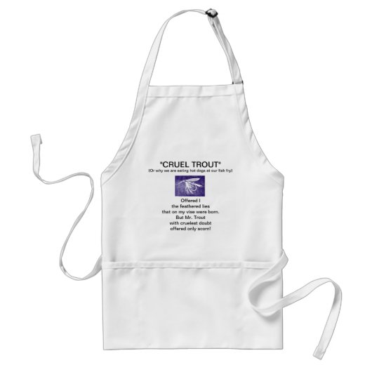 Tablier Apron "Truite mousseuse pourpre" (Devant)