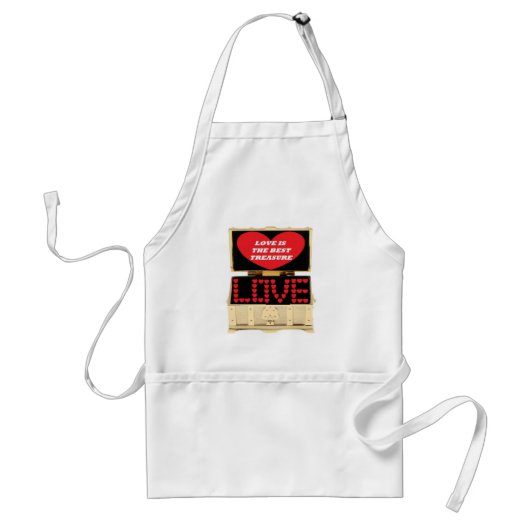 Tablier Apron Valentine Love Is Treasure (Devant)