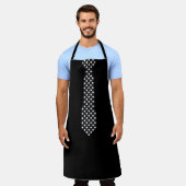 Tablier Apron With Polka Dot Tie Black Barbecue Apron (Porté)