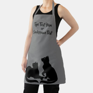 Tablier Aprons d'art Amoureux des chats Black Cat Aprons