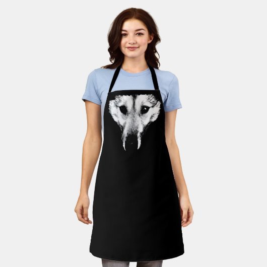 Tablier Aprons d'art Wolf Dog Aprons et cadeaux Wolf Pup (Porté)