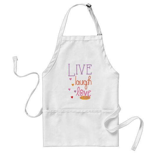 Tablier Aprons Live Laugh Love a Latke (Devant)